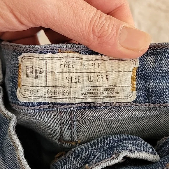Free People High Rise Jeans sz28 R  BinM - Picture 5 of 10